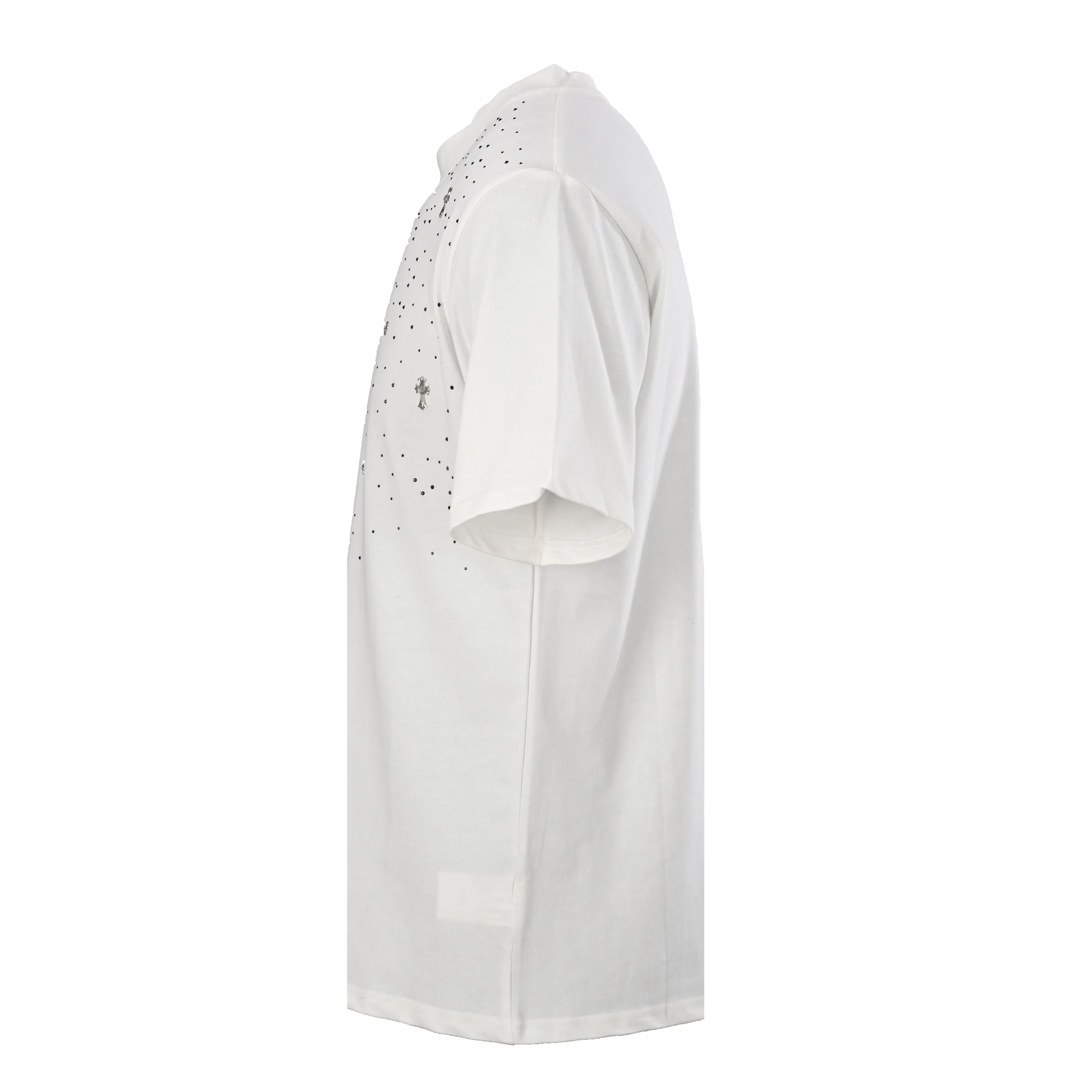 140 CHROME HEARTS CH T ， ， “ ”， ， ， ， ， ， ， ， ， ， + ，， ， ， 1x 1 、 ， Oversize ， ， ， ， Retro， 、 ：Black，White Size：XS-L